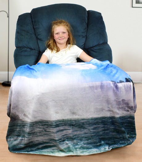 Niagara Falls Waterfall Throw Blanket