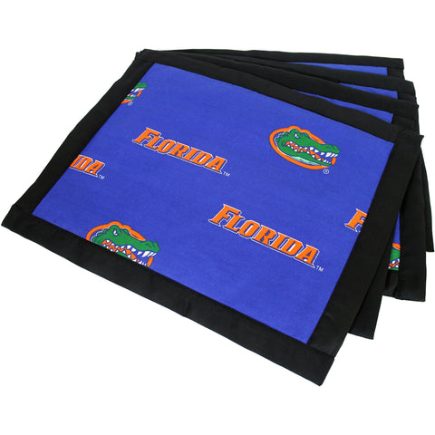 Florida Gators Placemat Set, Set of 4 Cotton and Reusable Placemats