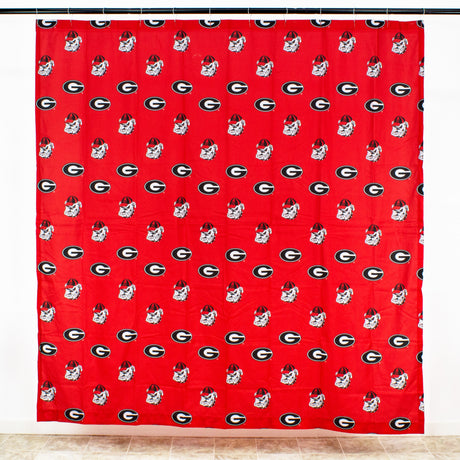 Georgia Bulldogs Shower Curtain Cover