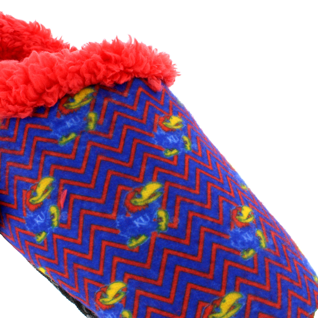 Kansas Jayhawks Chevron Slip On Slippers
