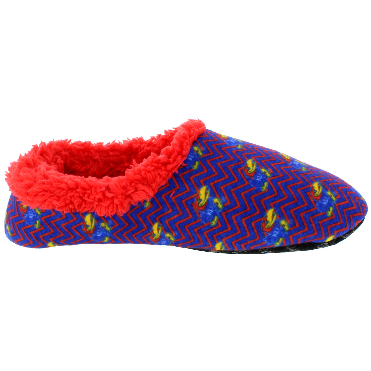 Kansas Jayhawks Chevron Slip On Slippers