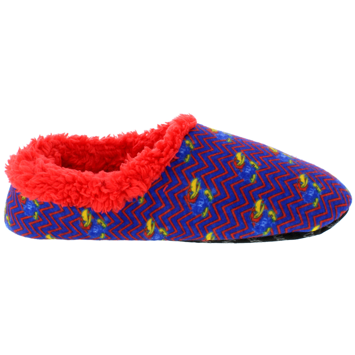 Kansas Jayhawks Chevron Slip On Slippers