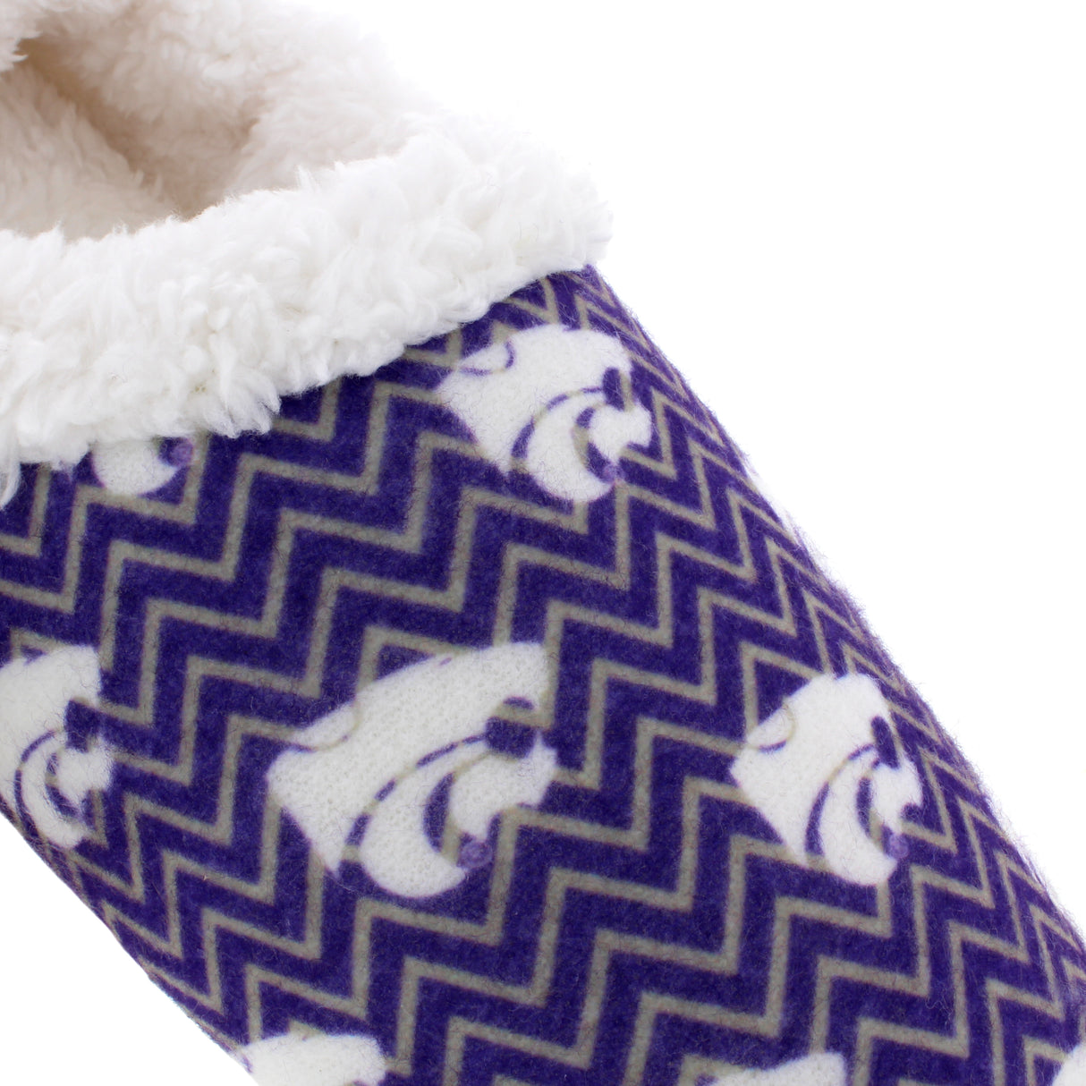 Kansas State Wildcats Chevron Slip On Slippers