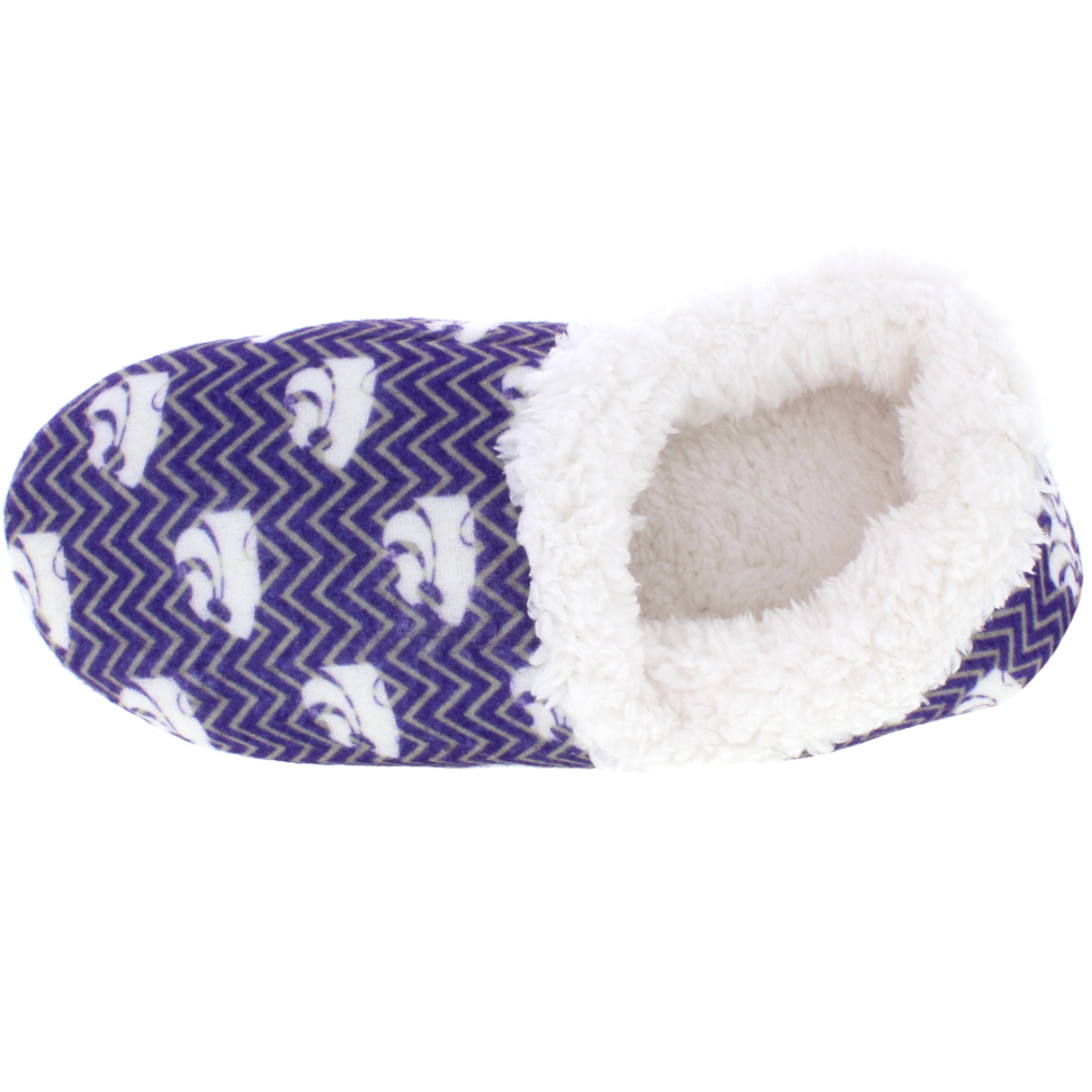 Kansas State Wildcats Chevron Slip On Slippers