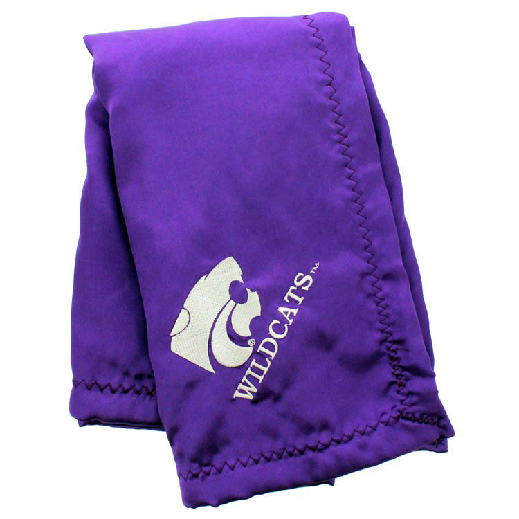 Kansas State Wildcats Silky and Super Soft Plush Baby Blanket, 28" x 28"