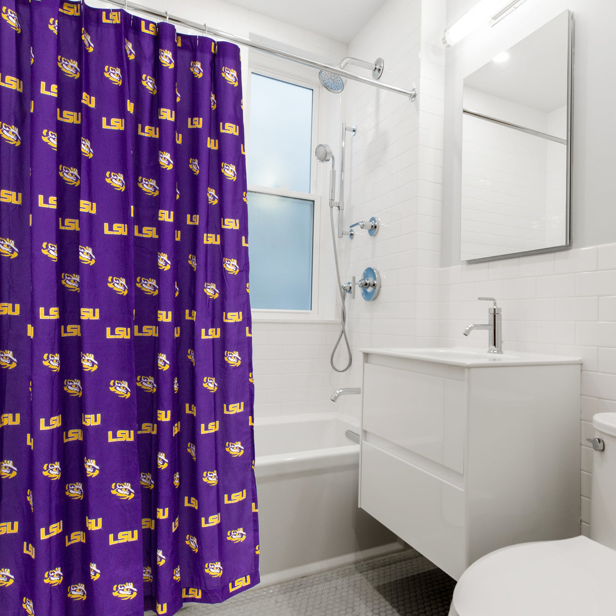 LSU Tigers Shower Curtain Cover