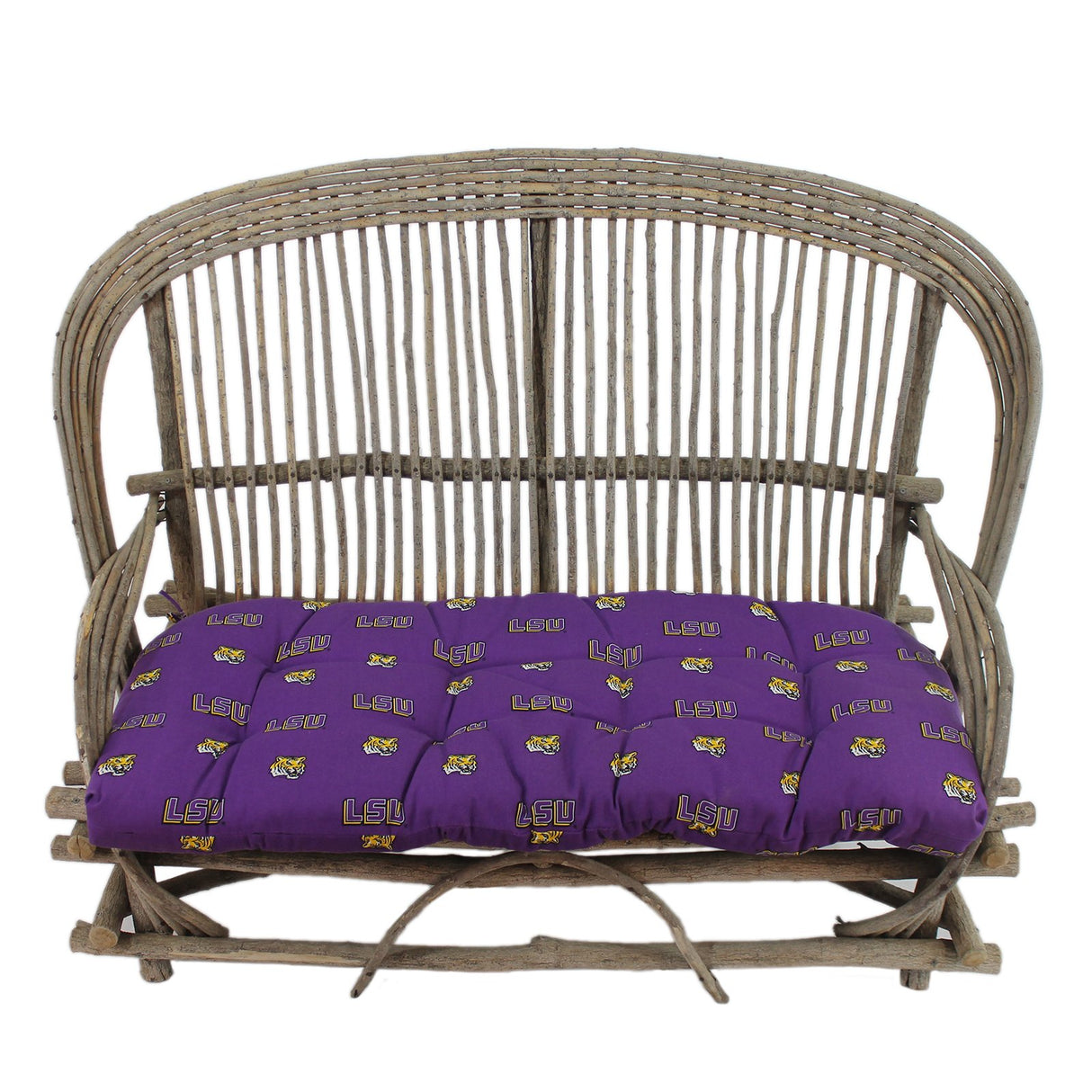 LSU Tigers Settee Cushion, Patio Bench Cushion