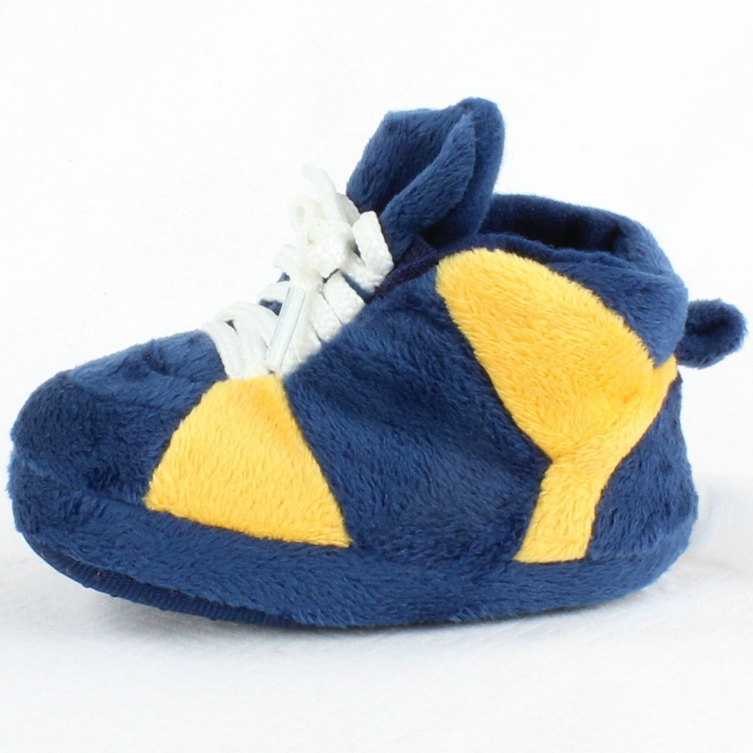 Michigan Wolverines Baby Blanket & Slippers Set