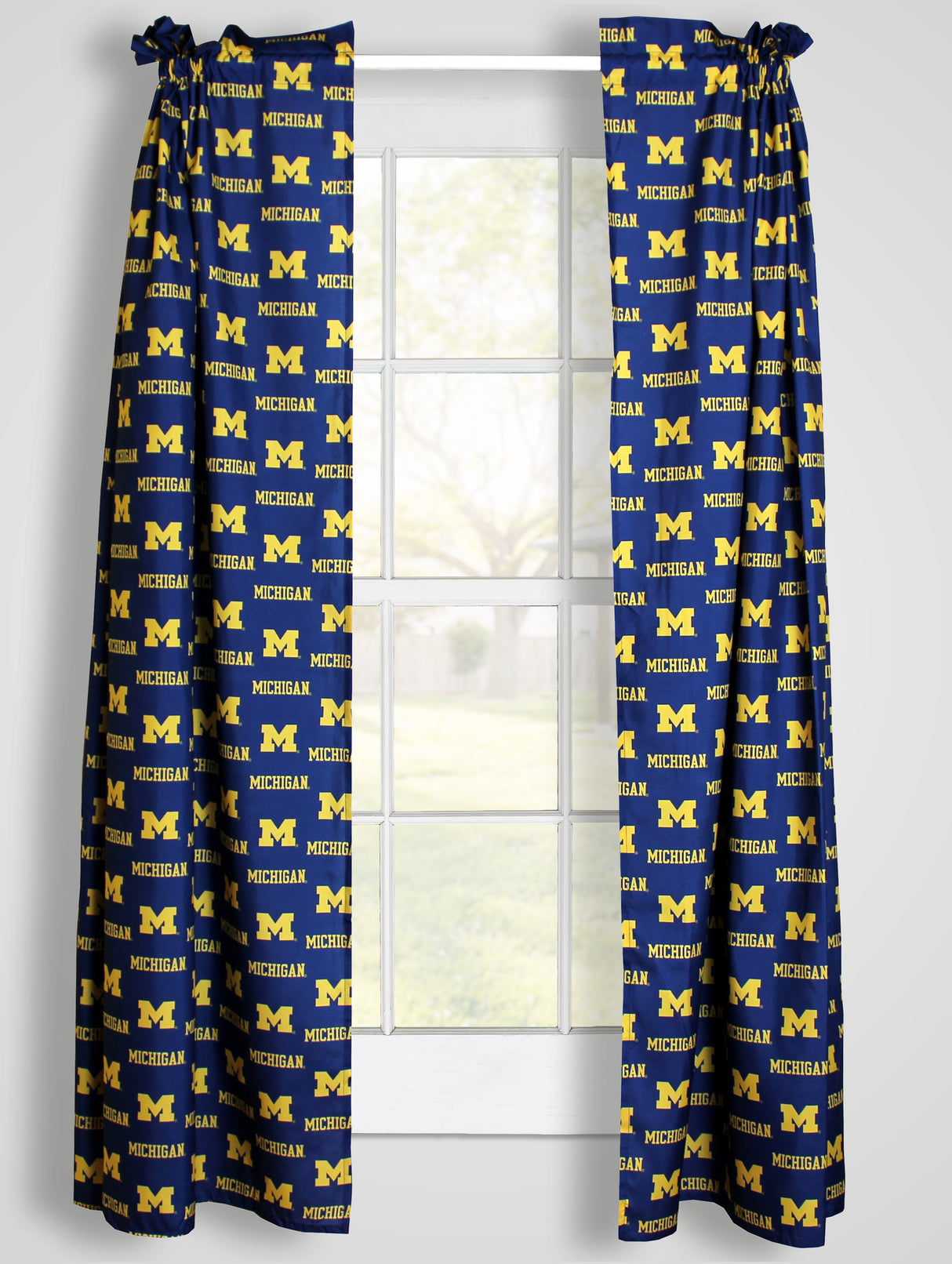 Michigan Wolverines Curtain Panels 63" or 84"