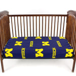 Michigan Wolverines Baby Crib Fitted Sheet