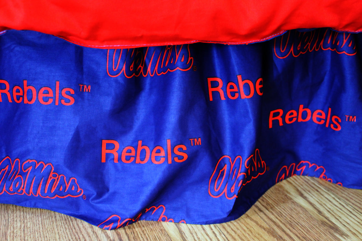 Ole Miss Rebels Dust Ruffle