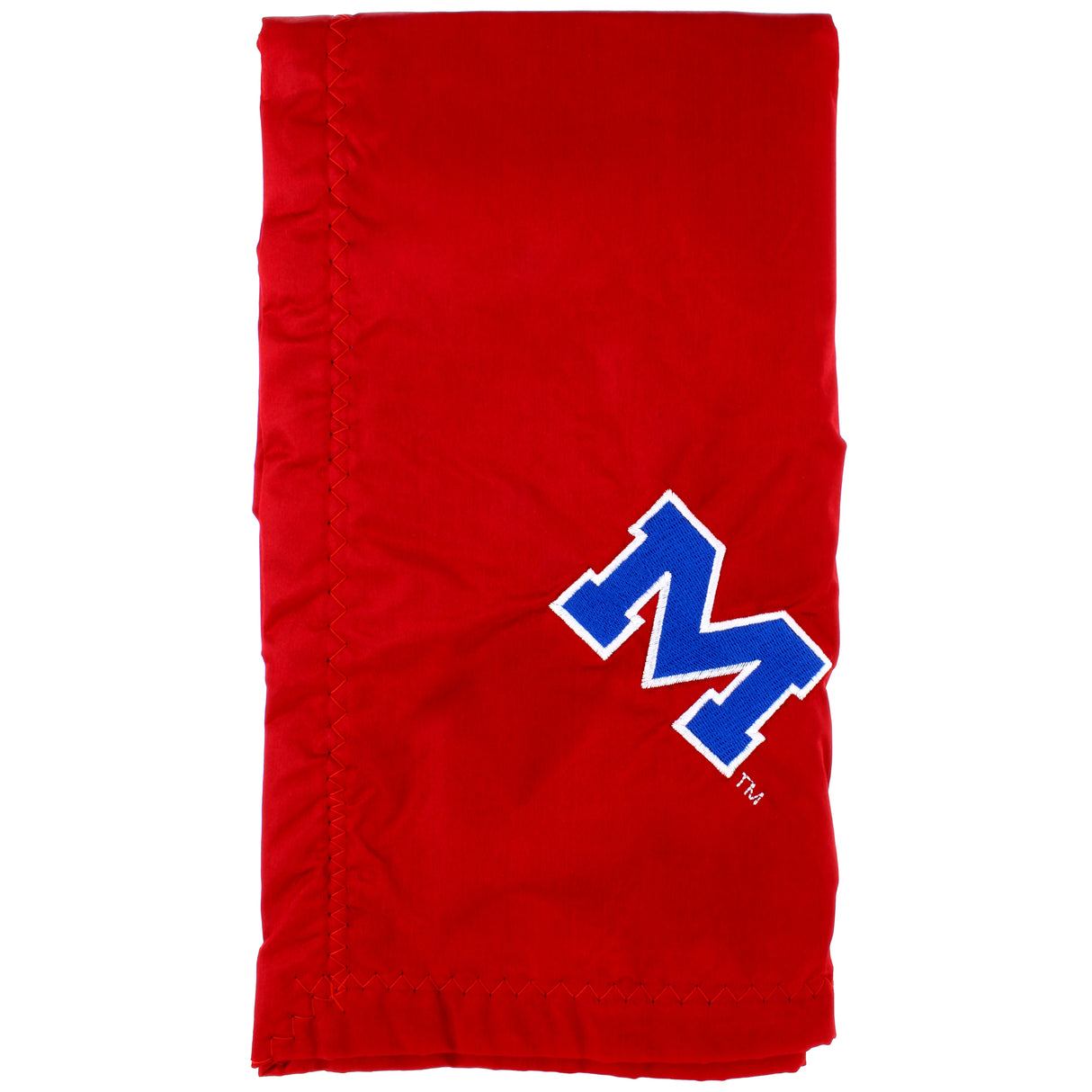 Ole Miss Rebels Silky and Super Soft Plush Baby Blanket, 28" x 28"