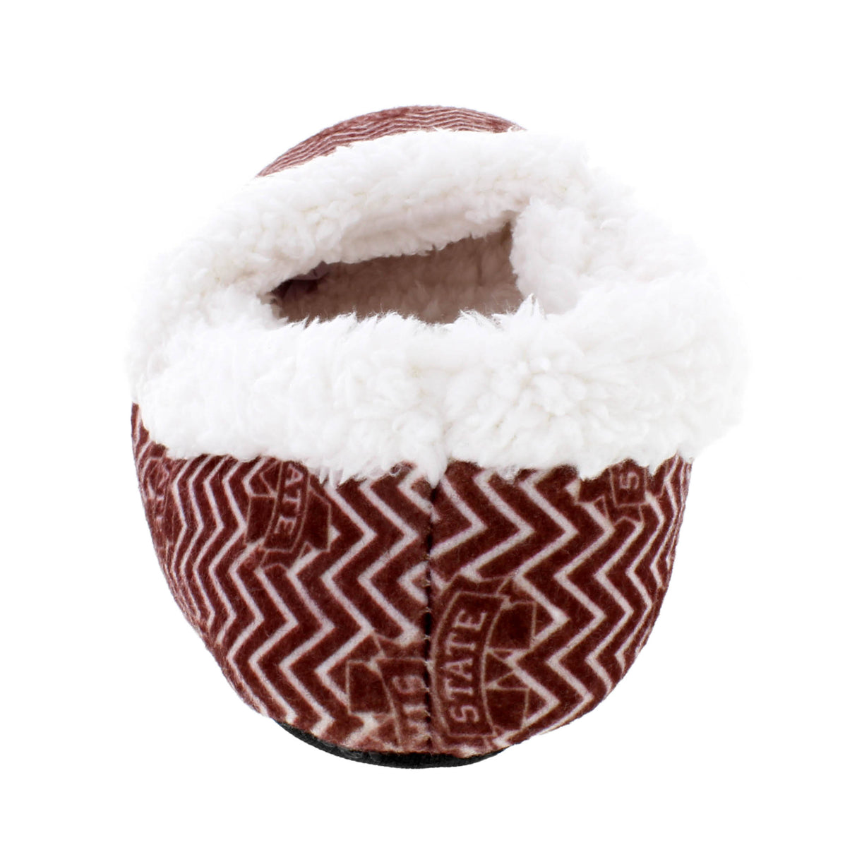Mississippi State Bulldogs Chevron Slip On Slippers