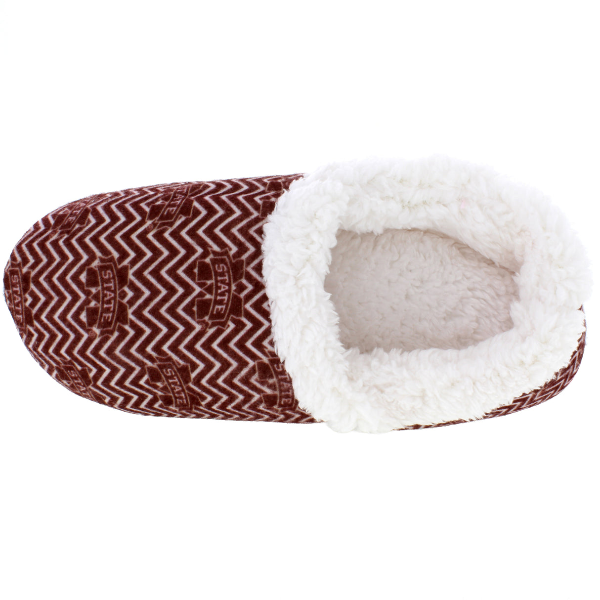 Mississippi State Bulldogs Chevron Slip On Slippers
