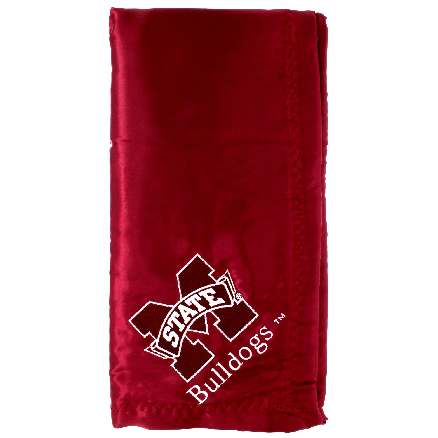 Mississippi State Bulldogs Silky and Super Soft Plush Baby Blanket, 28" x 28"