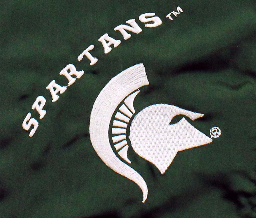 Michigan State Spartans Silky and Super Soft Plush Baby Blanket, 28" x 28"