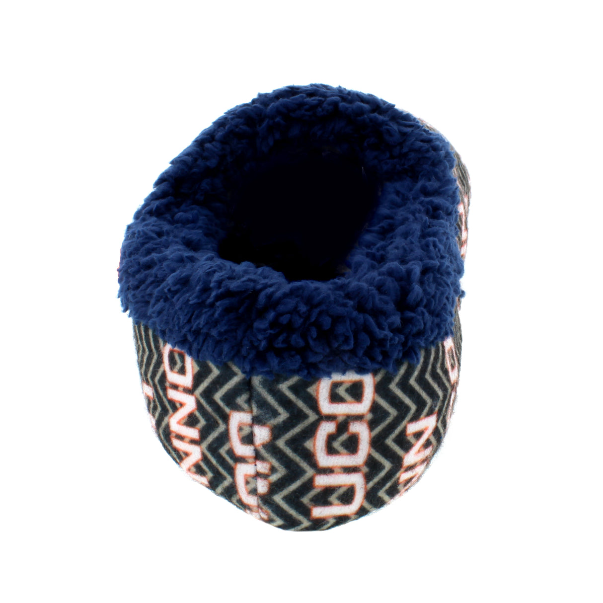Connecticut Huskies Chevron Slip On Slippers