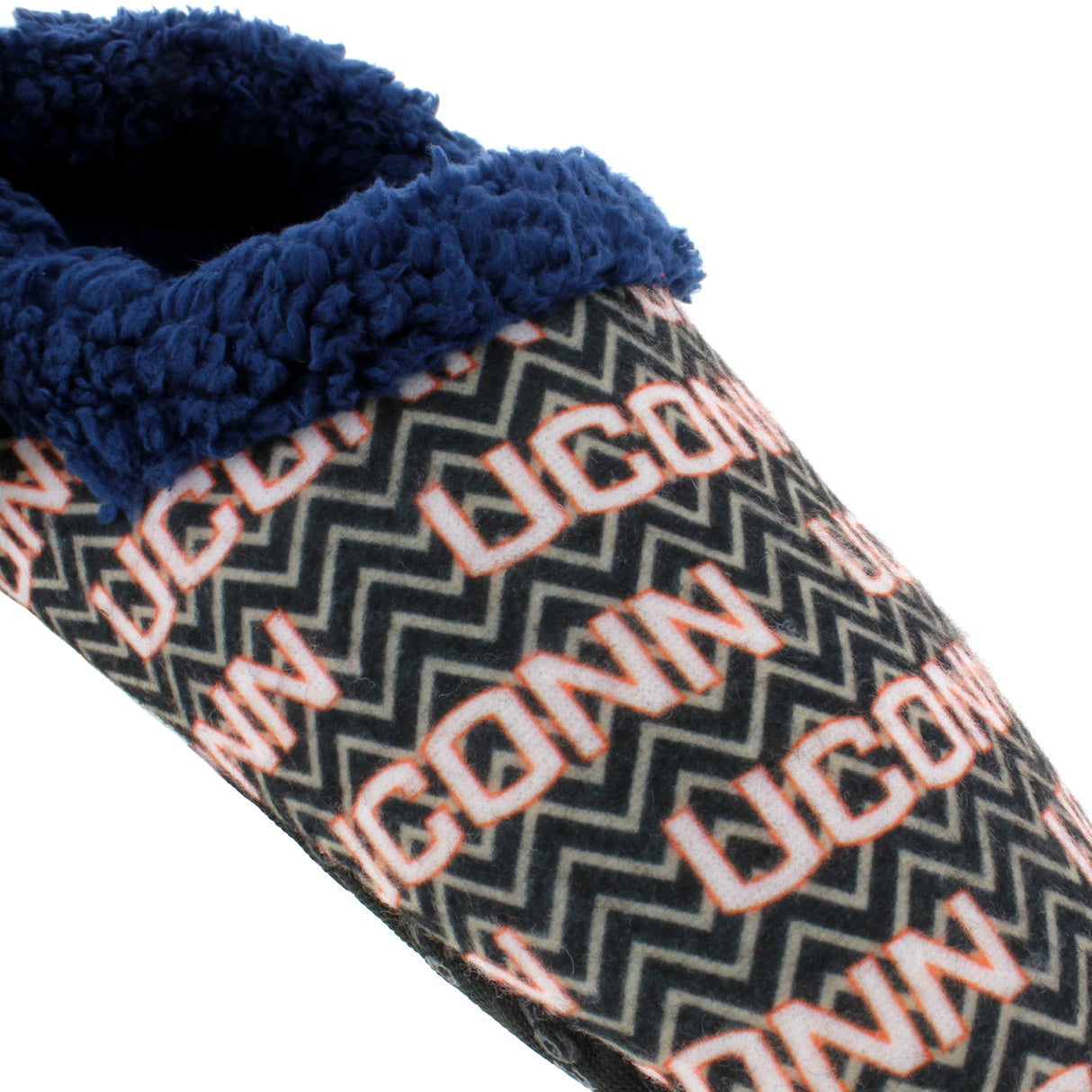Connecticut Huskies Chevron Slip On Slippers