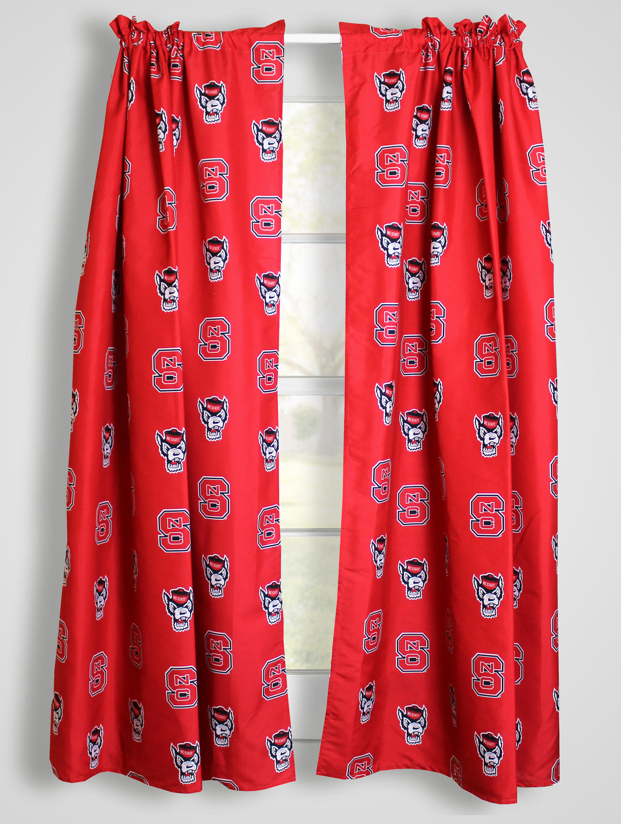 North Carolina State Wolfpack Curtain Panels 63" or 84"