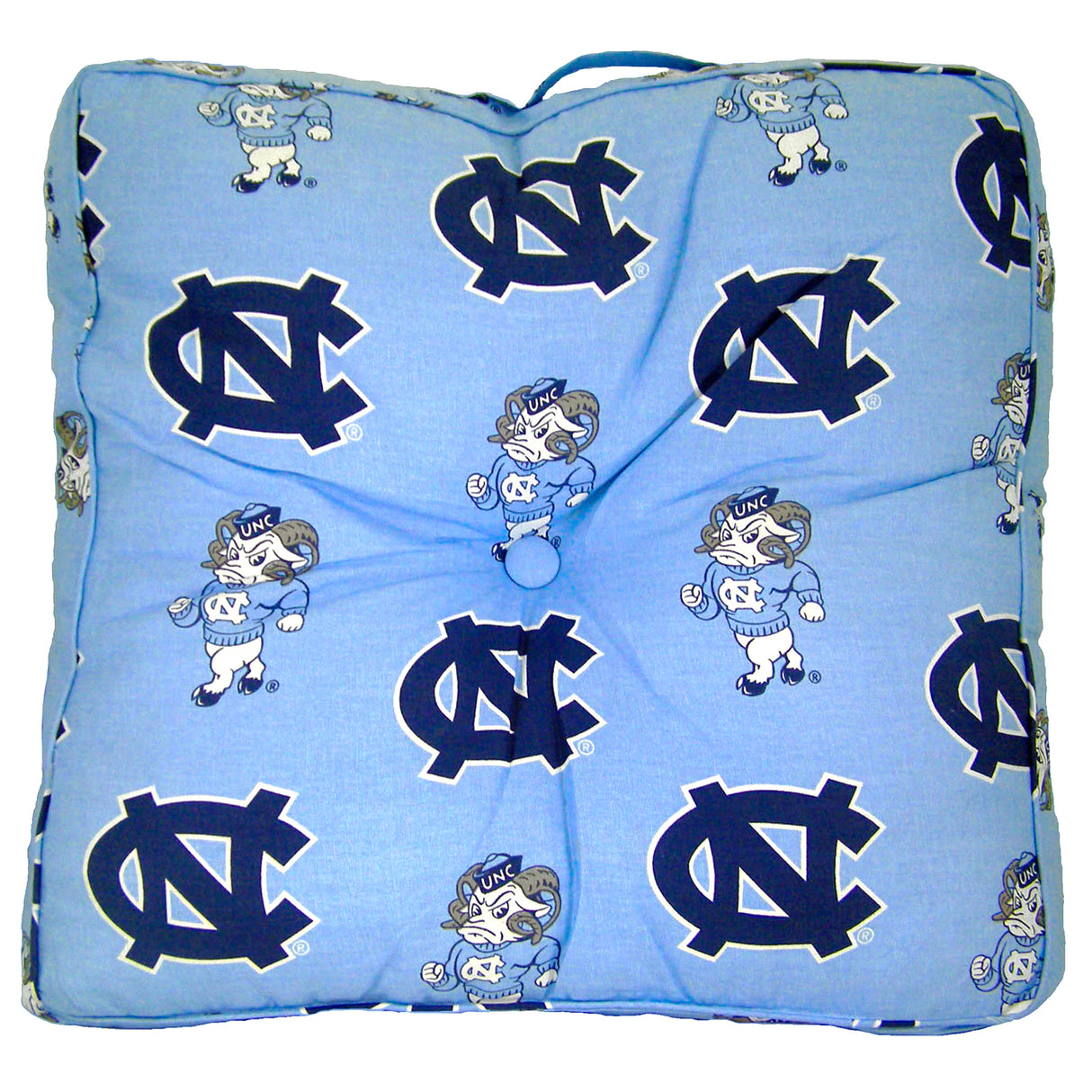 North Carolina Tar Heels Floor Pillow or Pet Bed, 24" x 24" Square