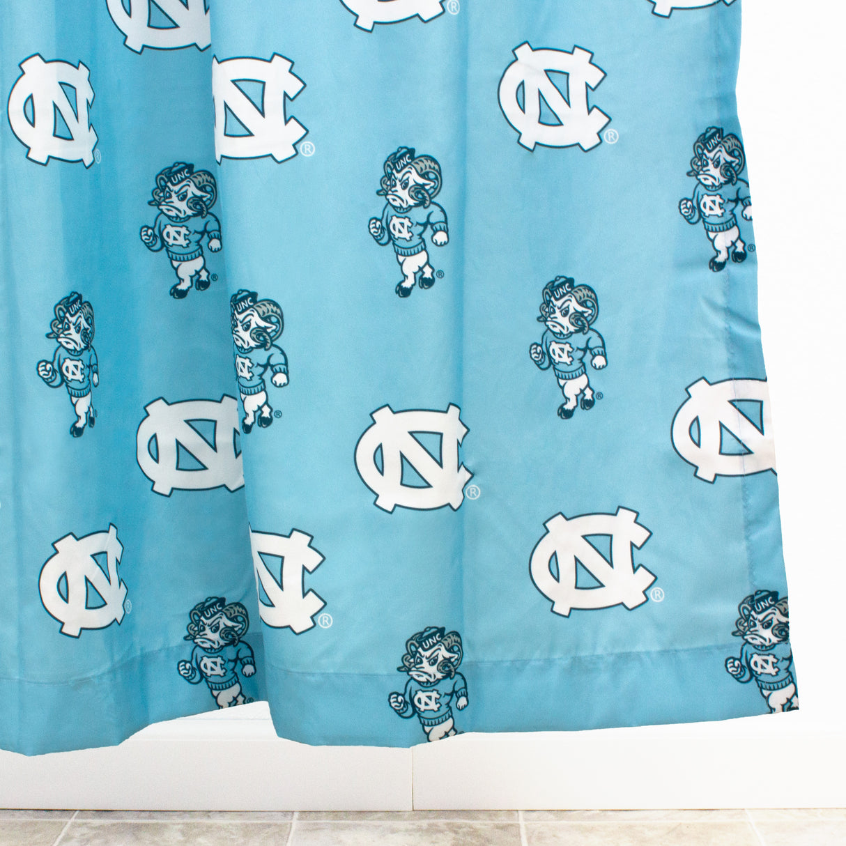 North Carolina Tar Heels Shower Curtain Cover