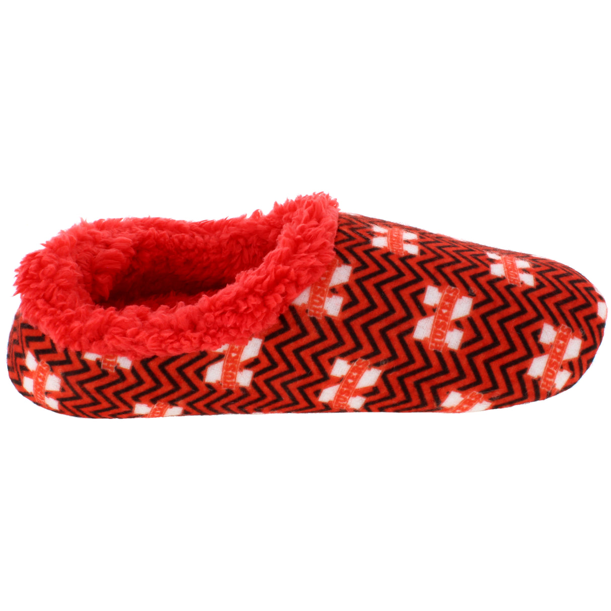Nebraska Cornhuskers Chevron Slip On Slippers