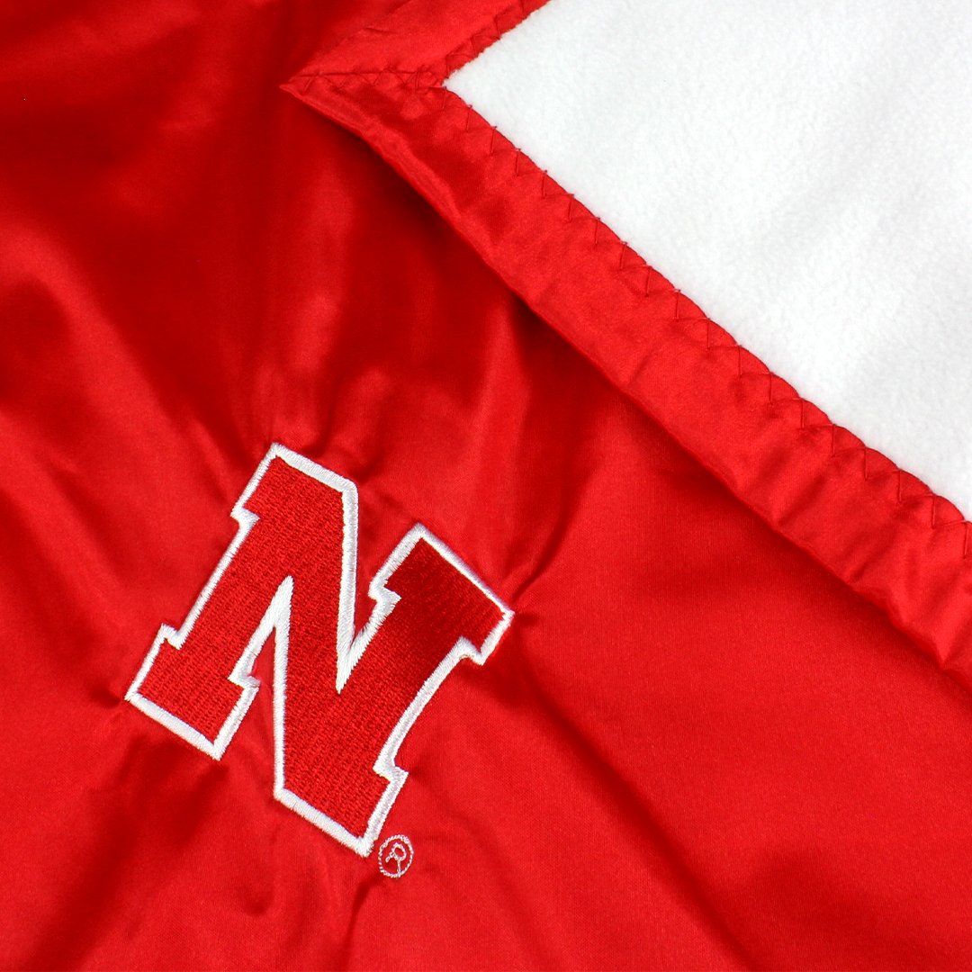 Nebraska Cornhuskers Silky and Super Soft Plush Baby Blanket, 28" x 28"