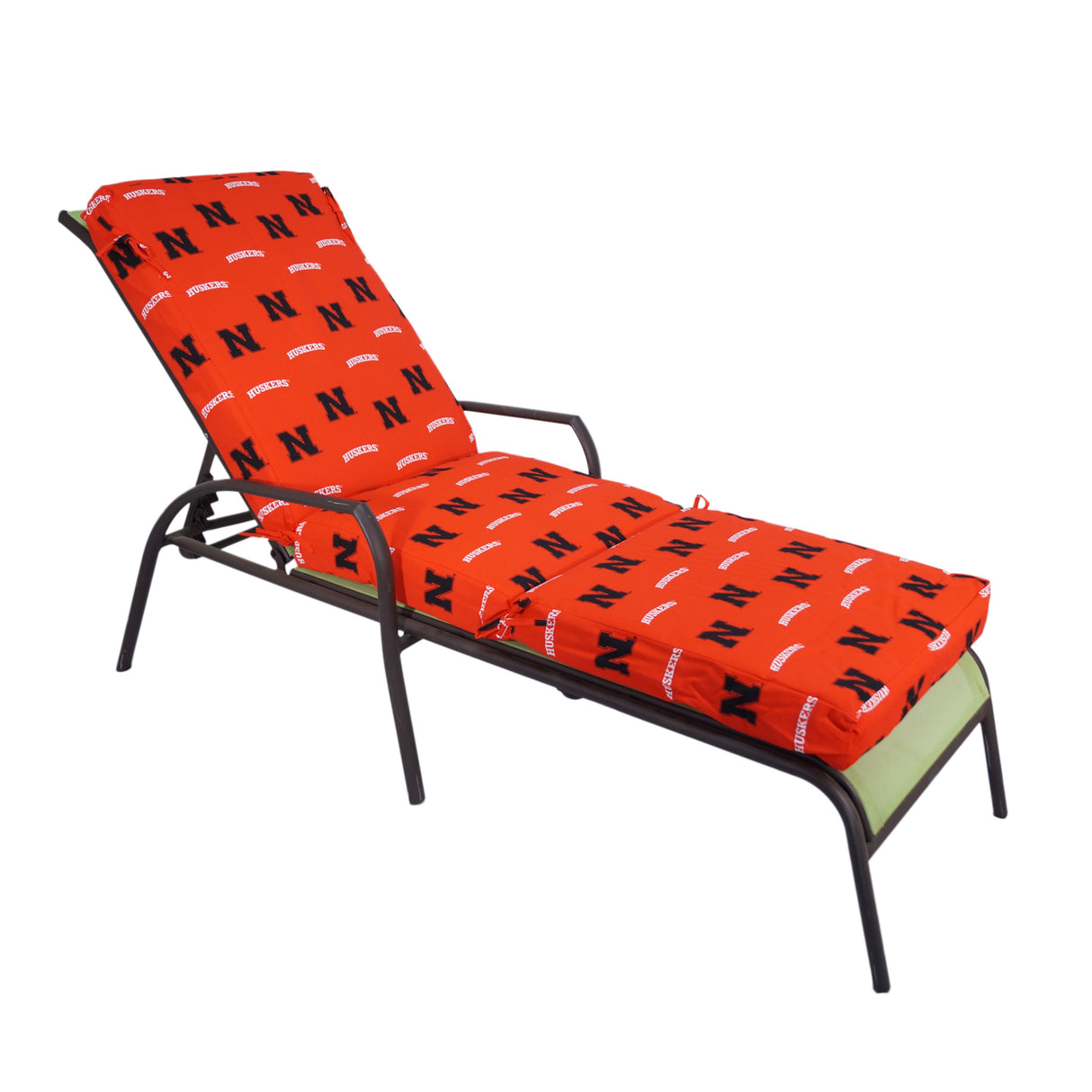 Nebraska Huskers Three Piece Chaise Lounge Cushion