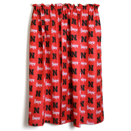 Nebraska Huskers Curtain Panels - 63" or 84"