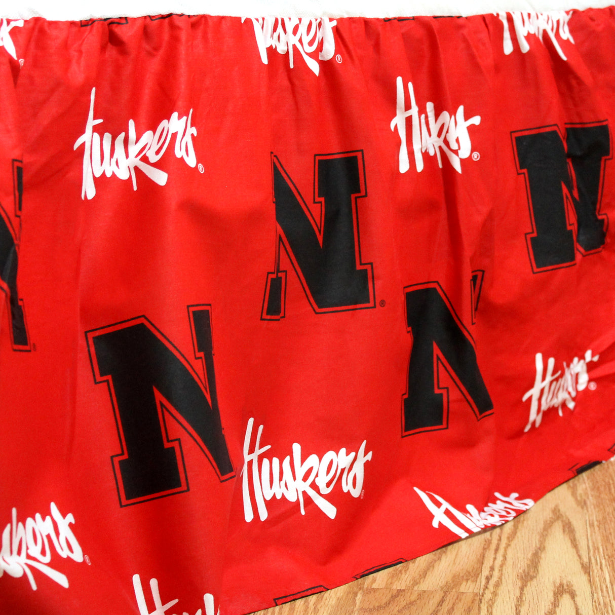 Nebraska Huskers Dust Ruffle