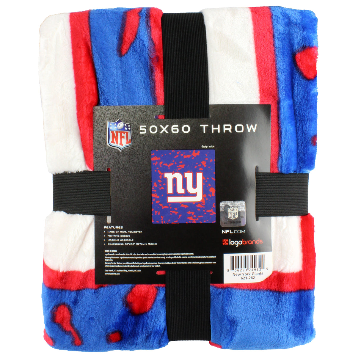 New York Giants NFL Throw Blanket, 50" x 60"