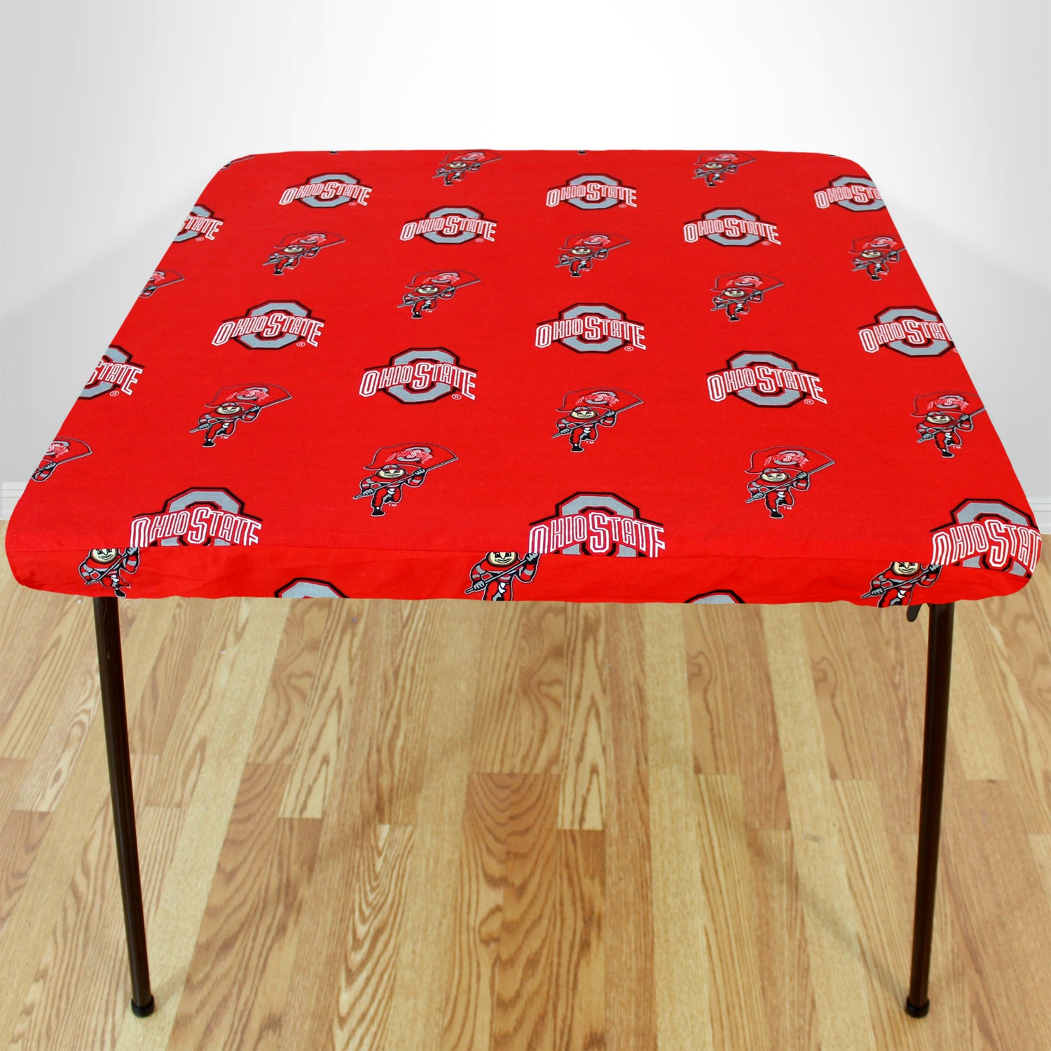 Ohio State Buckeyes Fitted Table Cover / Tablecloth:  3 Sizes Available
