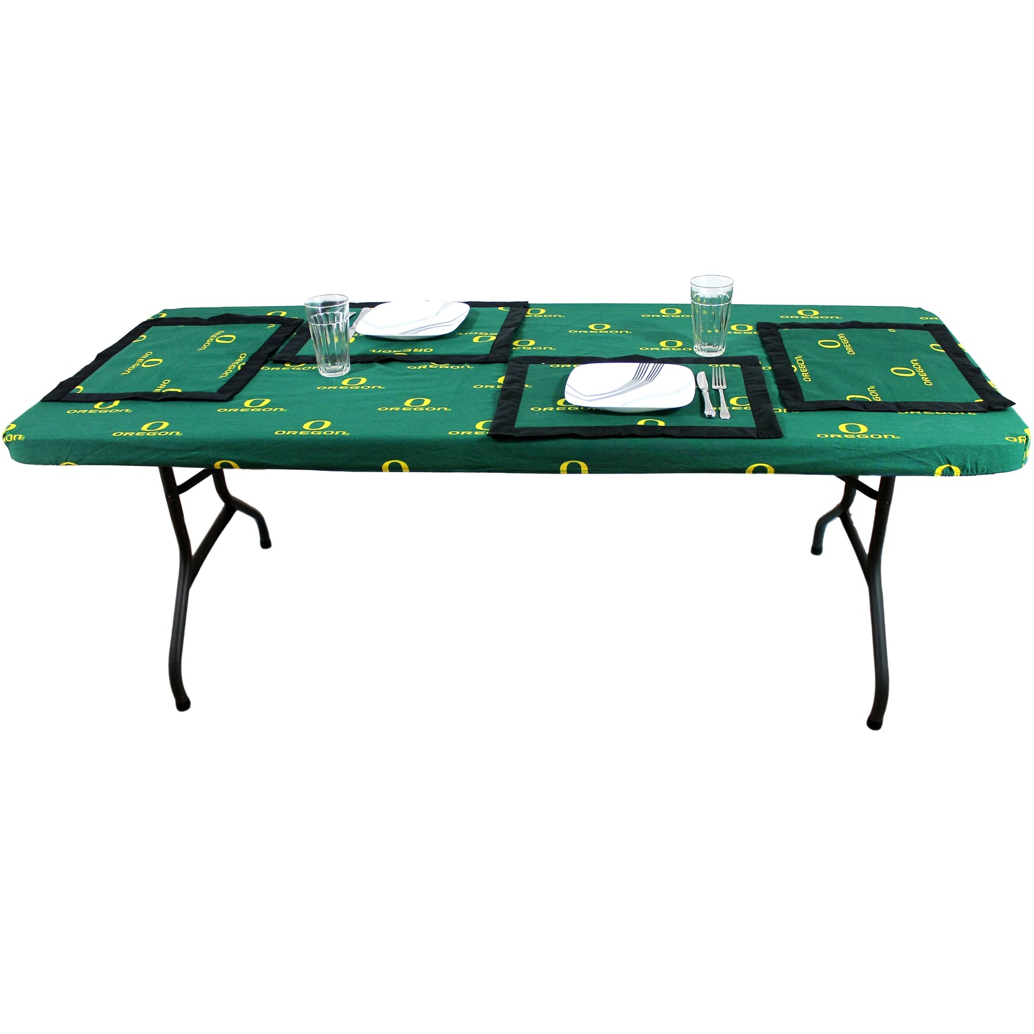 Oregon Ducks Placemat Set, Set of 4 Cotton and Reusable Placemats