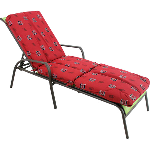 South Carolina Gamecocks Three Piece Chaise Lounge Cushion