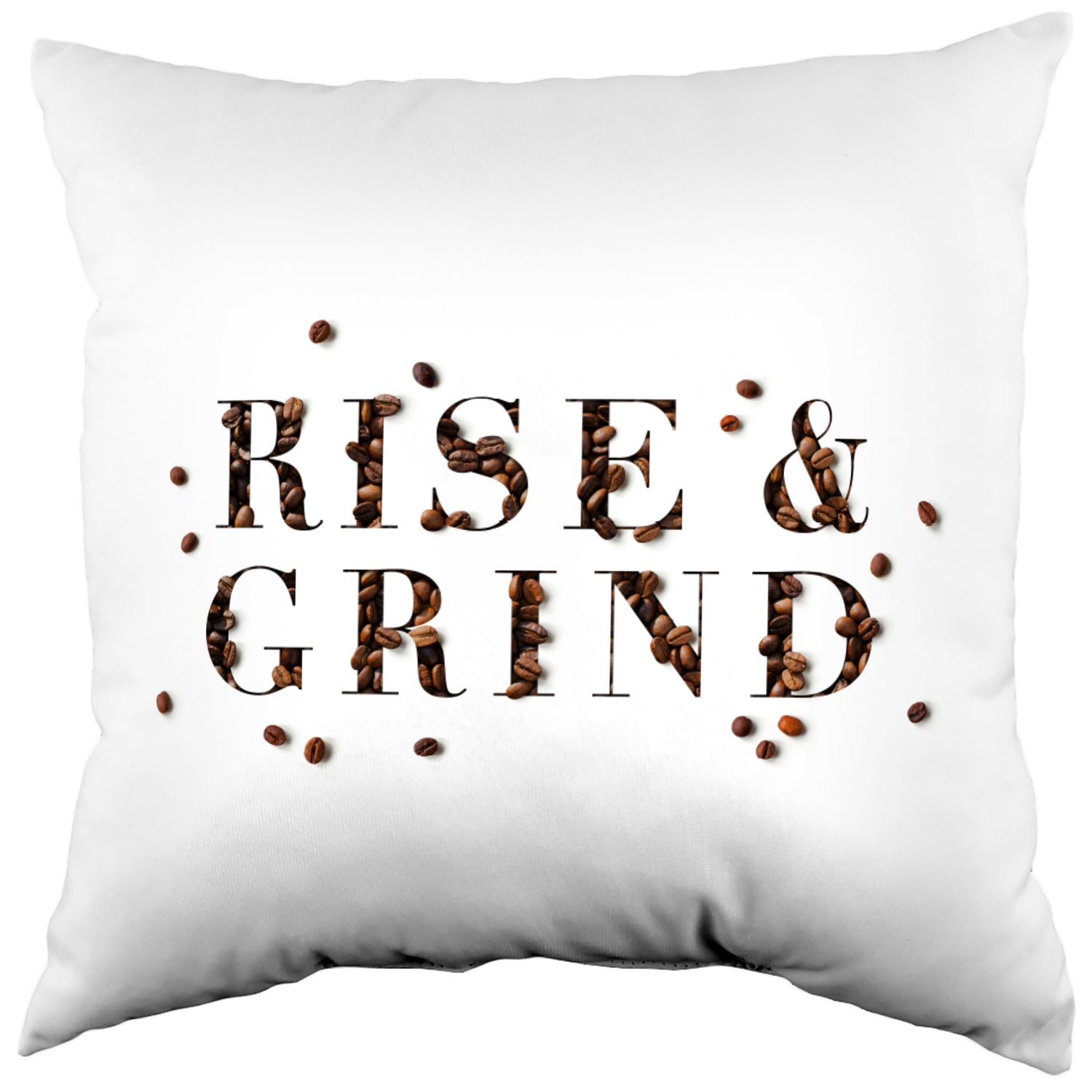 Rise and Grind Double Sided Pillow, Made in the USA, 2 Sizes