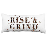 Rise and Grind Double Sided Pillow, Made in the USA, 2 Sizes