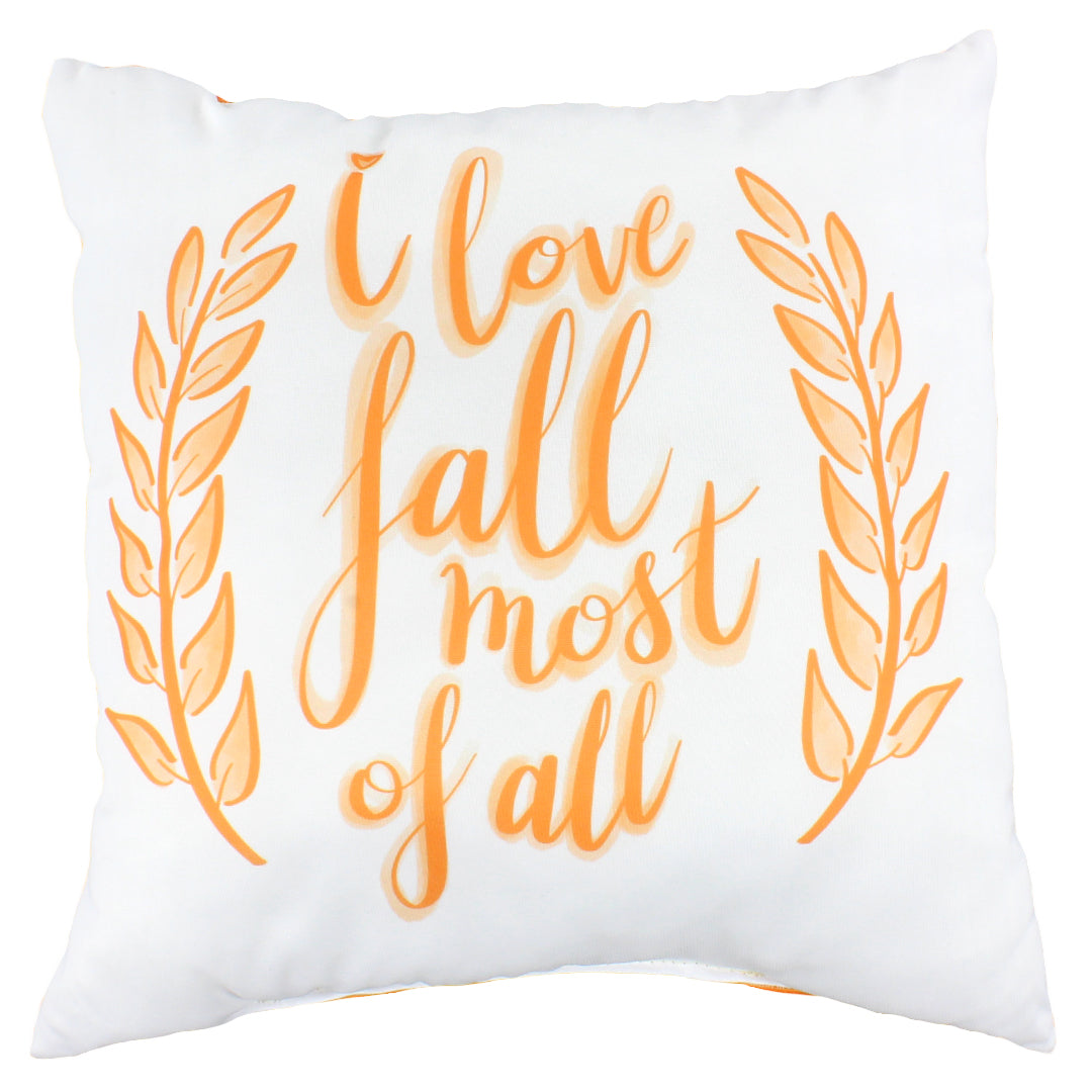 I Love Fall Reversible Pillow