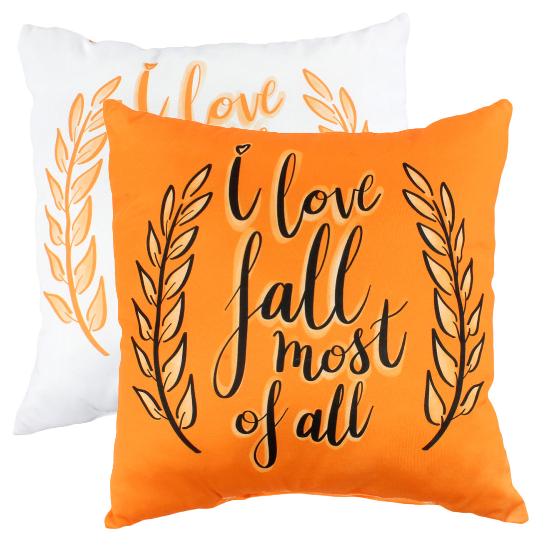 I Love Fall Reversible Pillow