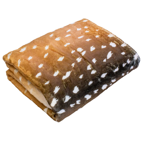 Deer Print Throw Blanket