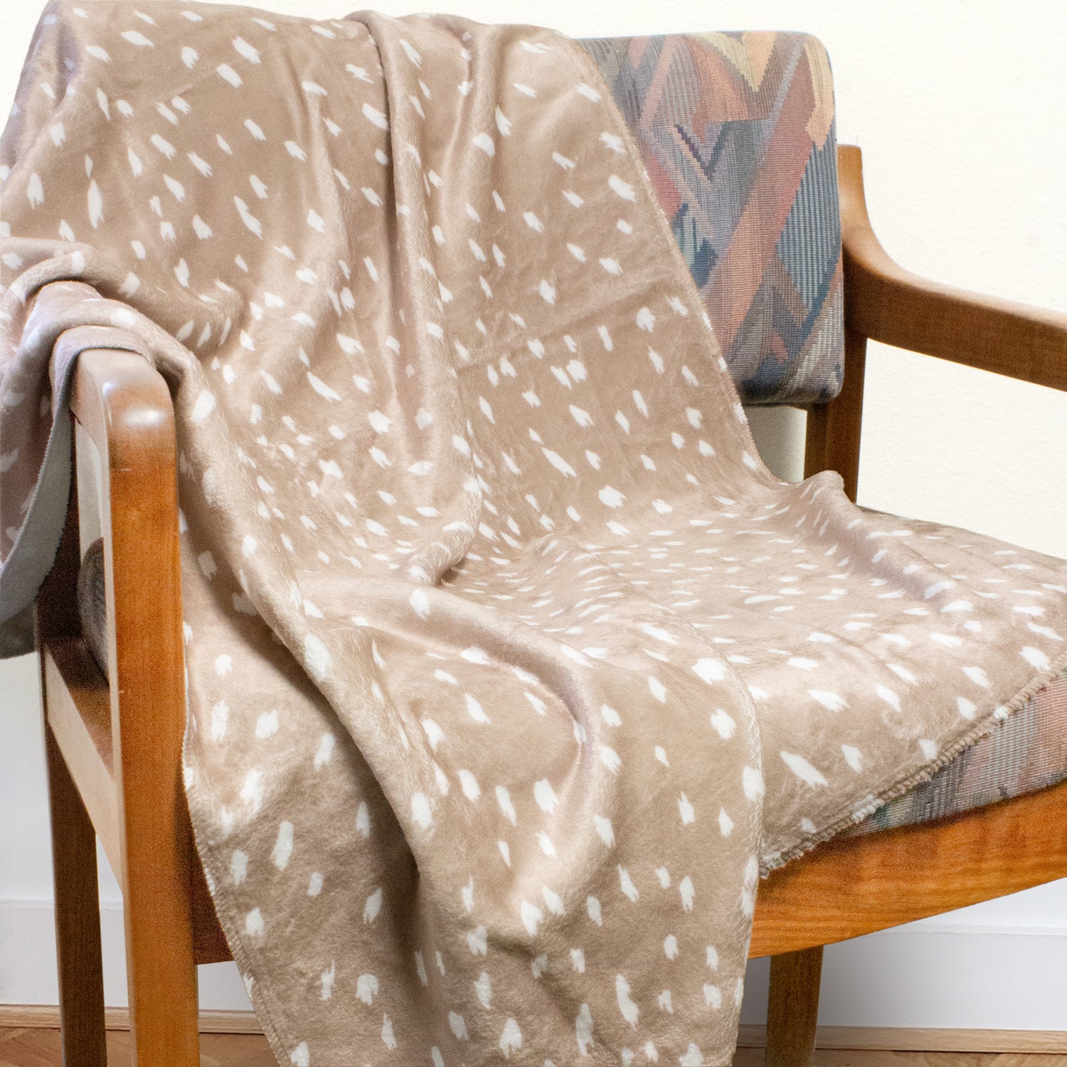 Deer Print Throw Blanket