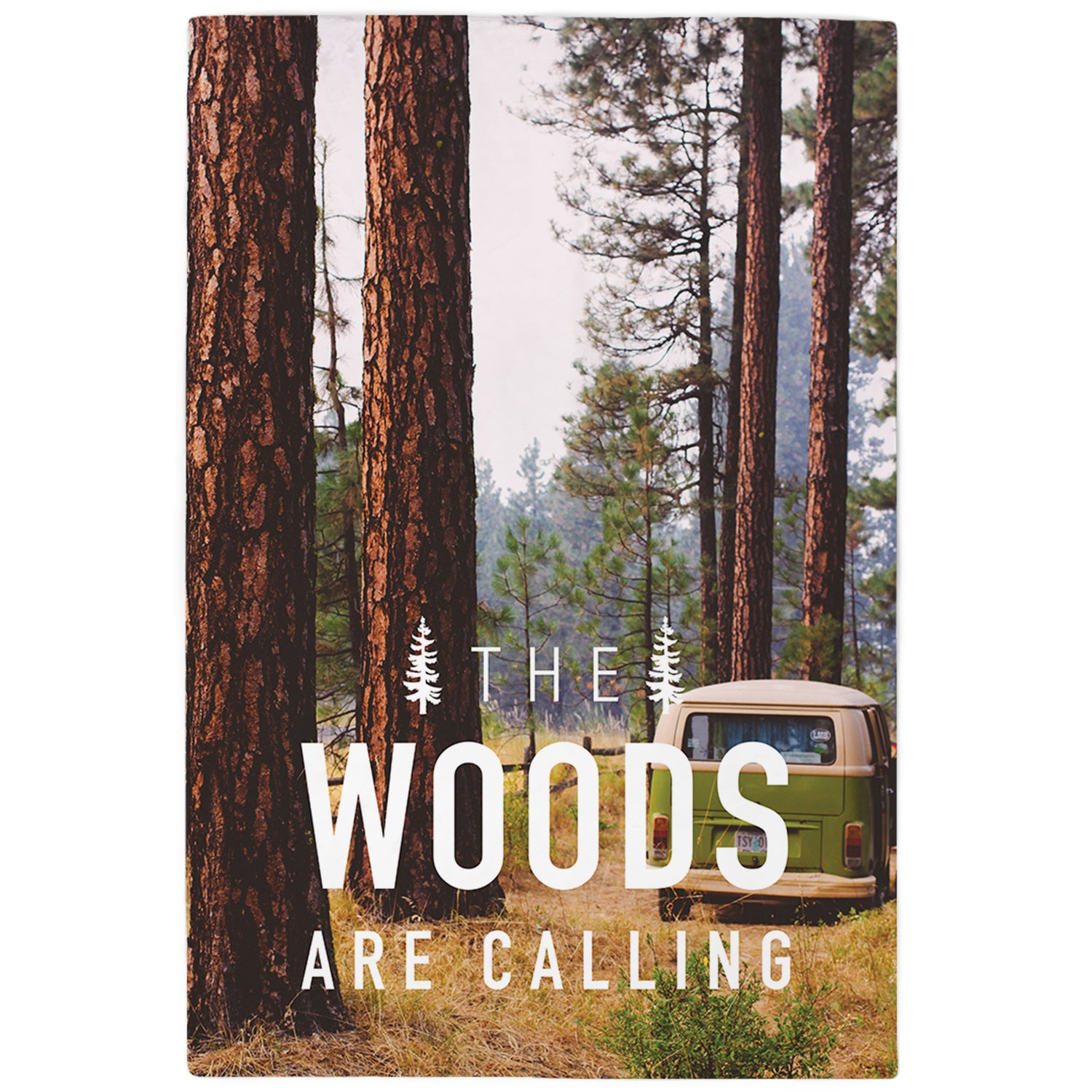 The Woods Are Calling Throw Blanket