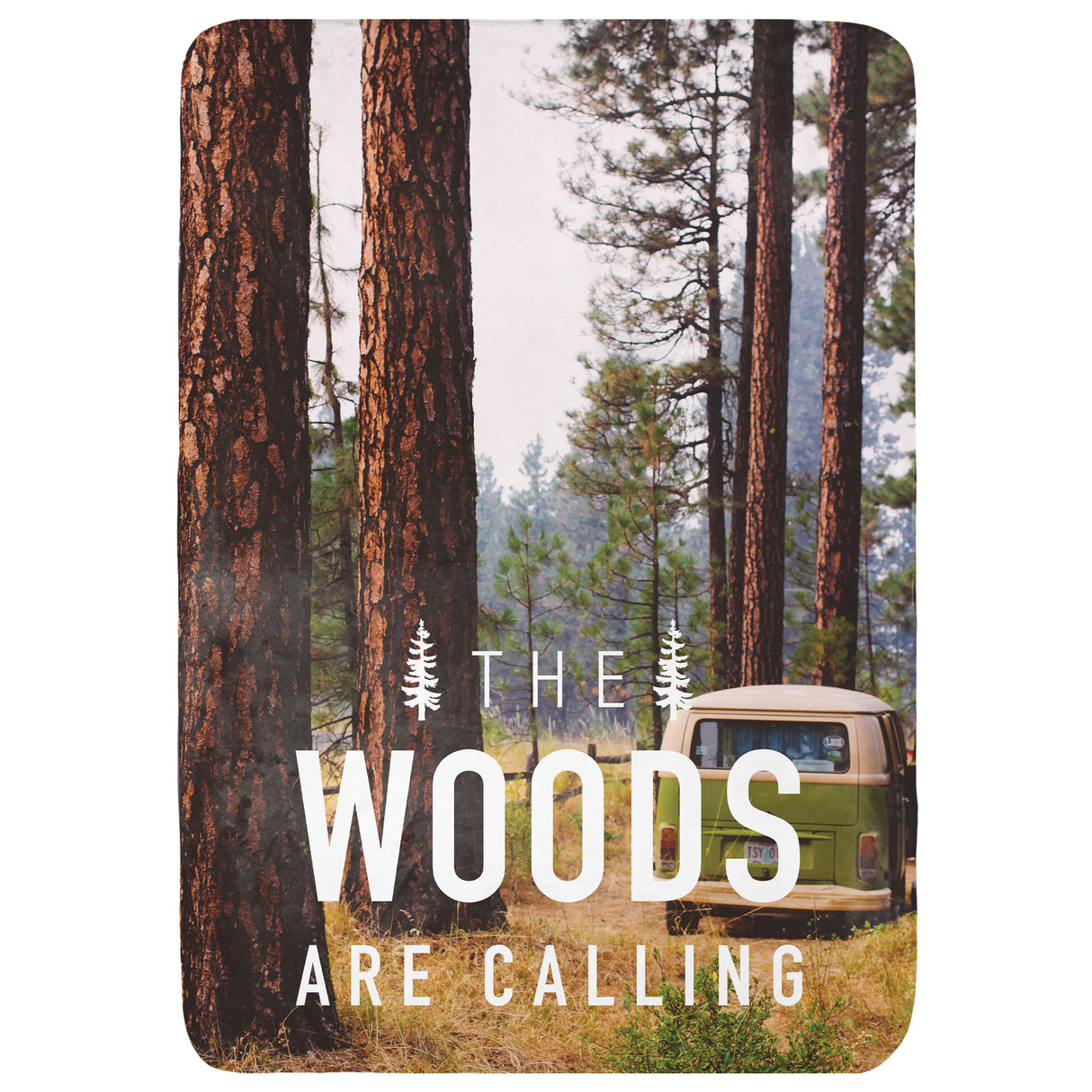 The Woods Are Calling Throw Blanket