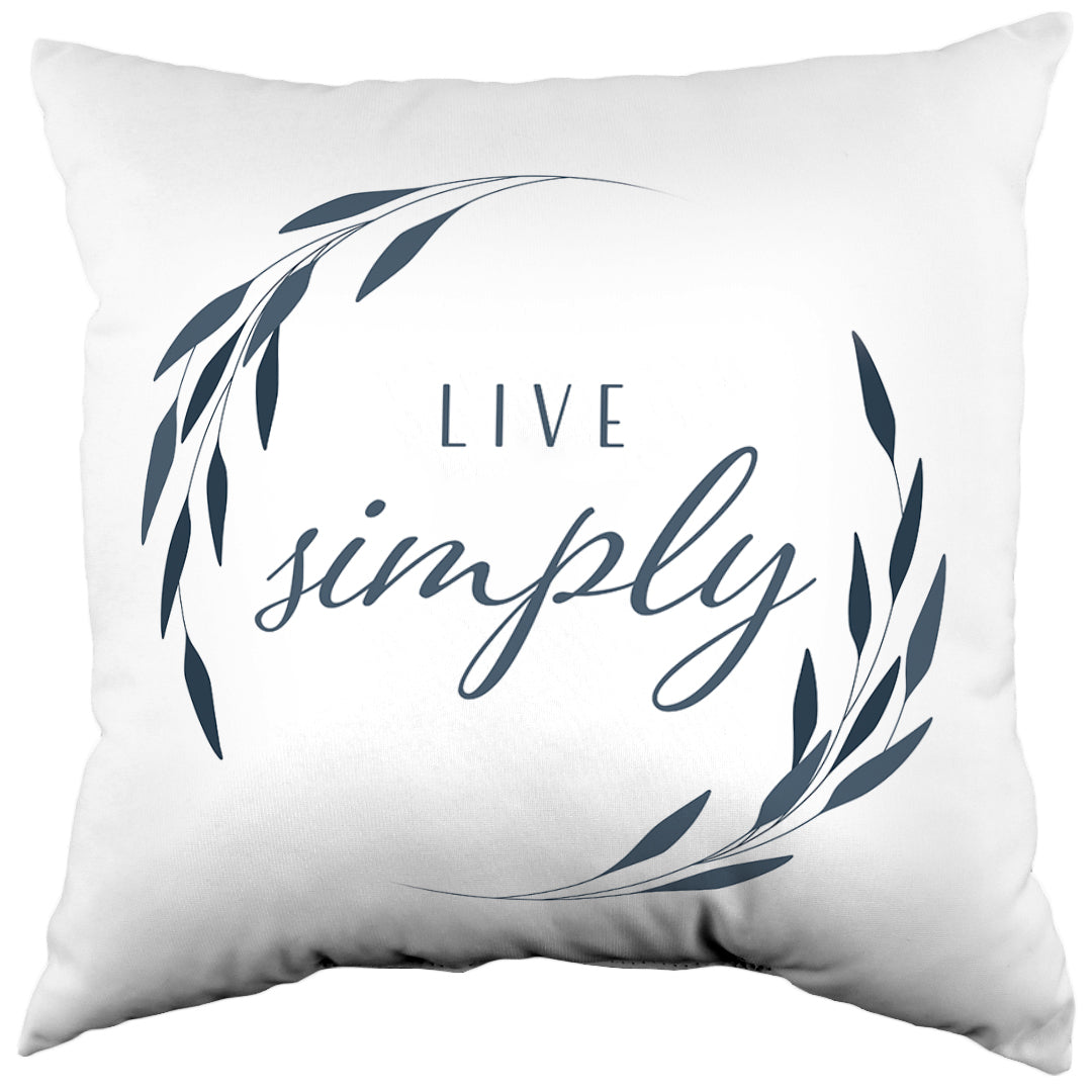 Live Simply Reversible Pillow