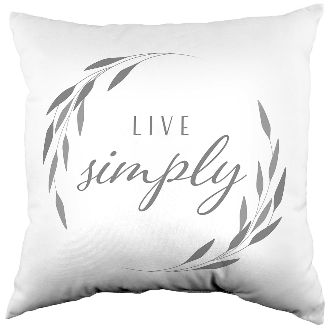 Live Simply Reversible Pillow