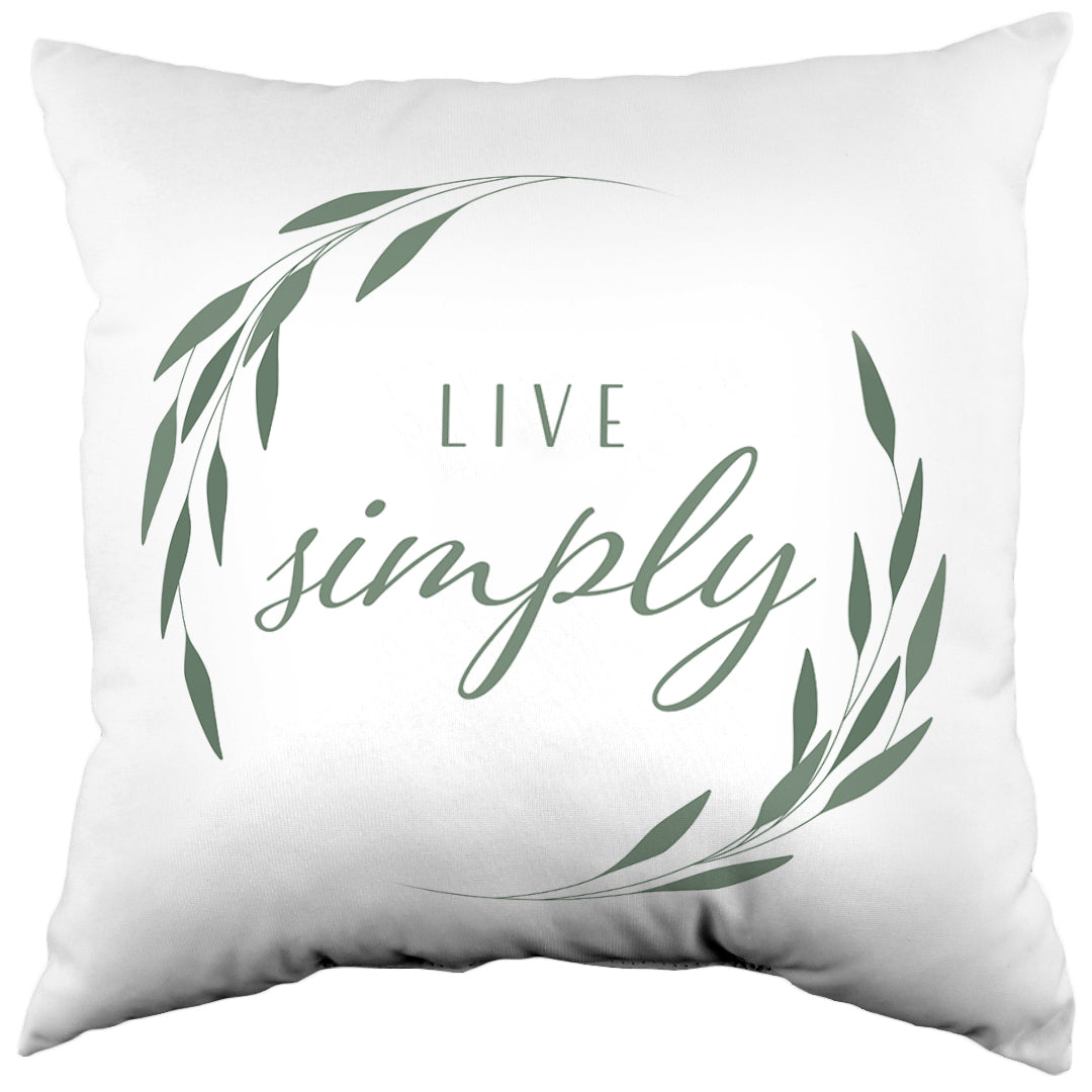 Live Simply Reversible Pillow