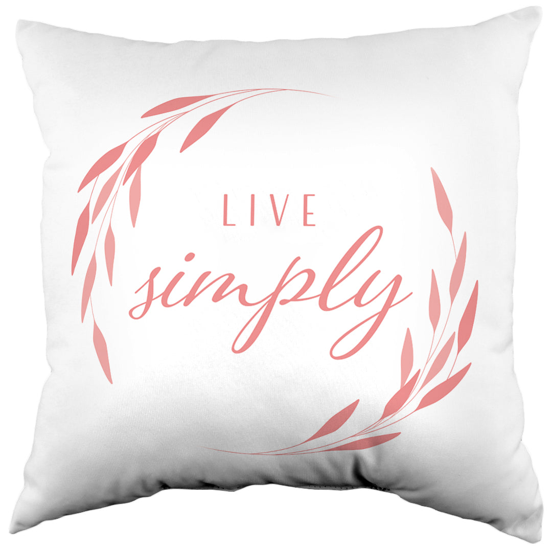 Live Simply Reversible Pillow