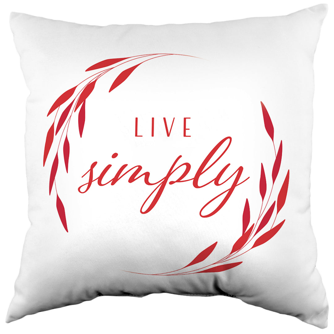 Live Simply Reversible Pillow