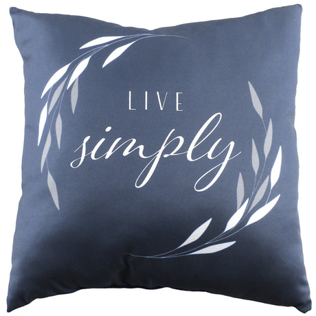 Live Simply Reversible Pillow
