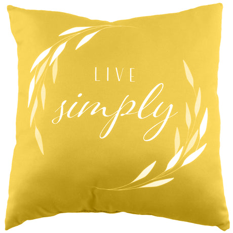 Live Simply Reversible Pillow