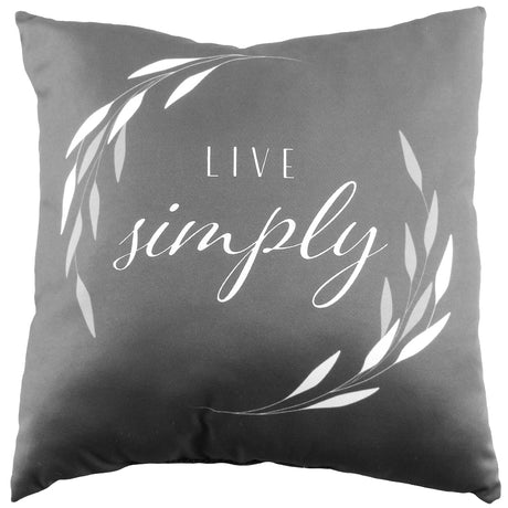 Live Simply Reversible Pillow